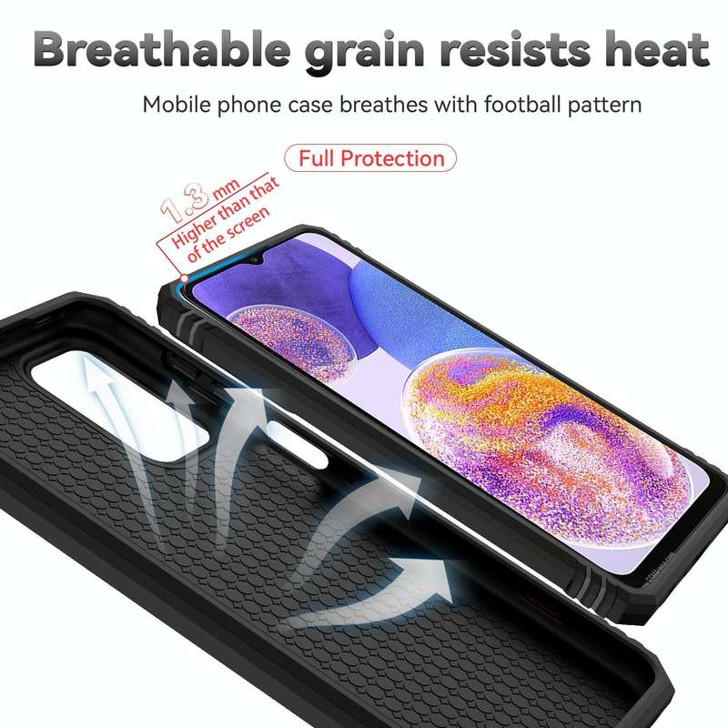For Samsung Galaxy A23 Sliding Camshield Holder Phone Case(Black)