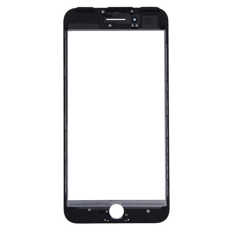 2 in 1 for iPhone 7 Plus (Original Front Screen Outer Glass Lens + Original Frame)(Black)