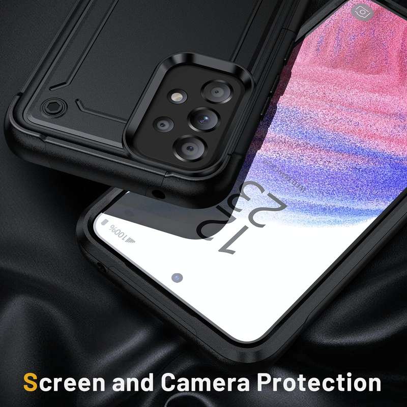 For Samsung Galaxy A53 5G 2 in 1 Soft TPU Hard PC Phone Case(Black)