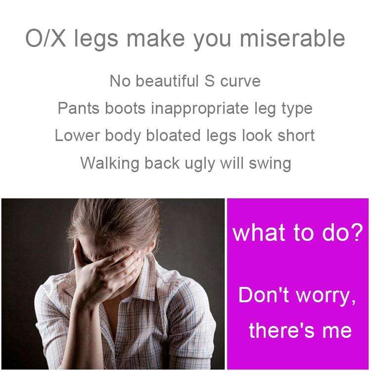 3 PCS/Set Leg Posture Corrector O/X-type Bowlegs Orthotic Bandage Straightening Belt Band, Size: ...