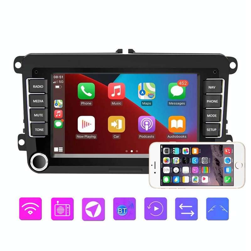 A3040 For Volkswagen 7-inch 2+32G Android Car Navigation Central Control Large Screen Player With...