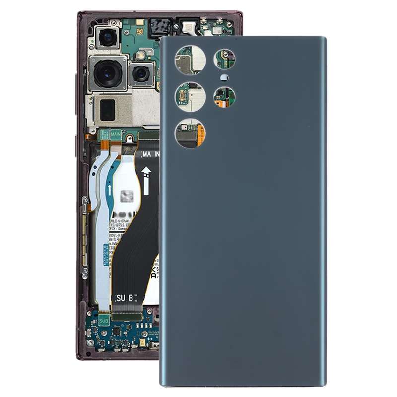 For Samsung Galaxy S22 Ultra Battery Back Cover (Green)