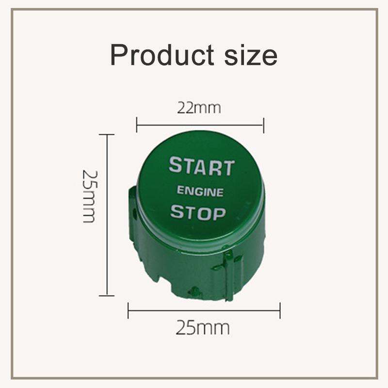 One-key Start Engine Stop Switch Button for Land Rover Range Rover / Discovery, Left Driving(Black)
