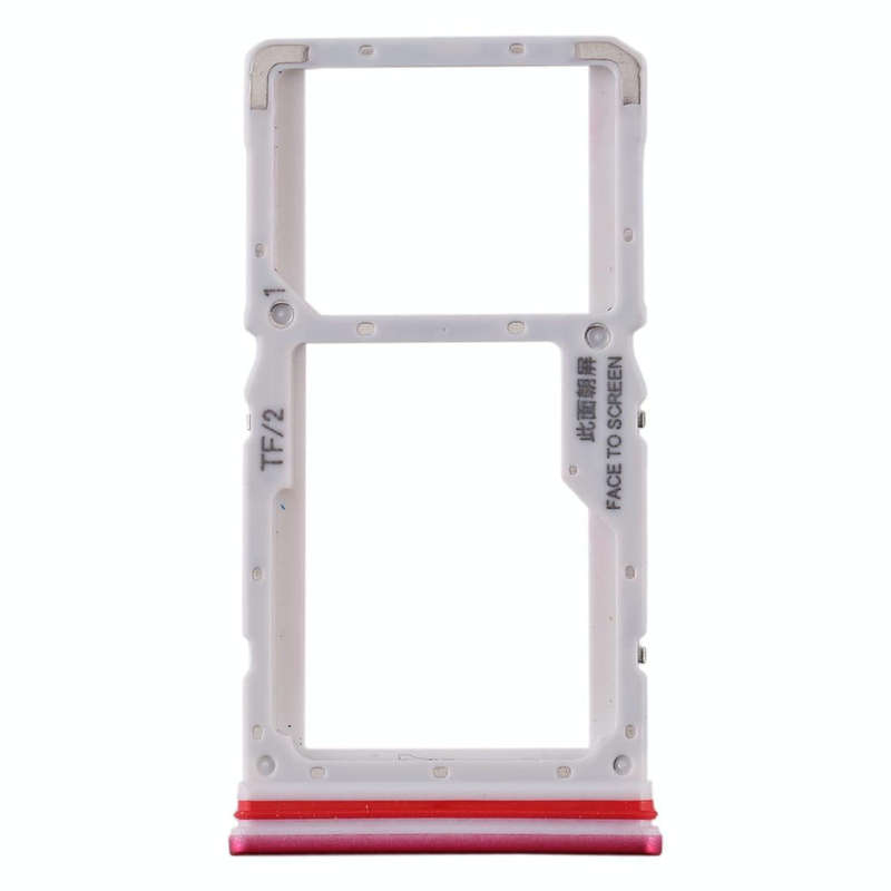 SIM Card Tray + SIM / Micro SD Card Tray for Xiaomi Redmi K30 4G(Red)