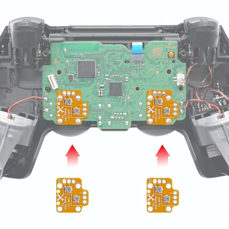 2 PCS Controller Analog Thumb Stick Drift Fix Mod For PS5 / PS4 / Xbox One(Orange)