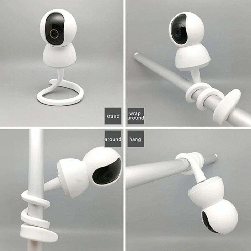Flexible Twist Mount for Most Cameras with 1/4 Turnbuckles(White)