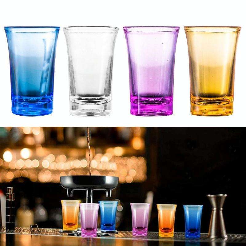35ml Bar Party Acrylic Colorful Cup Mini Liquor Glass, Color: Blue
