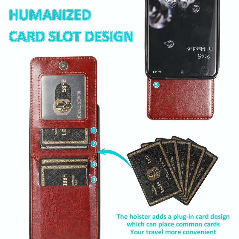 For Samsung Galaxy S20 Ultra Solid Color PC + TPU Protective Case with Holder & Card Slots(Brown)