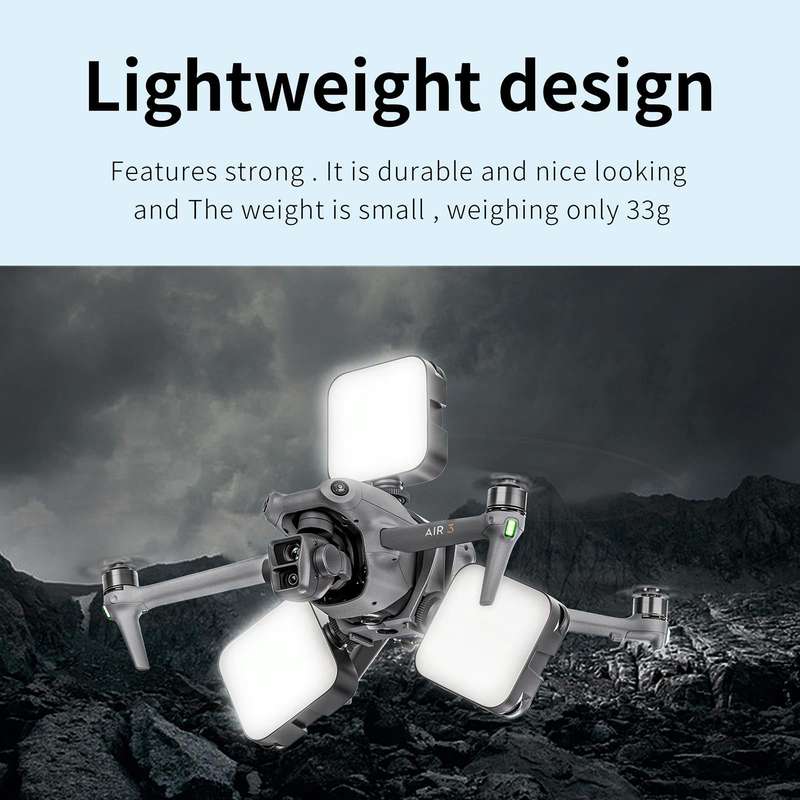 For DJI Air 3 STARTRC Night Navigation Light Speaker Expansion Mount (Grey)
