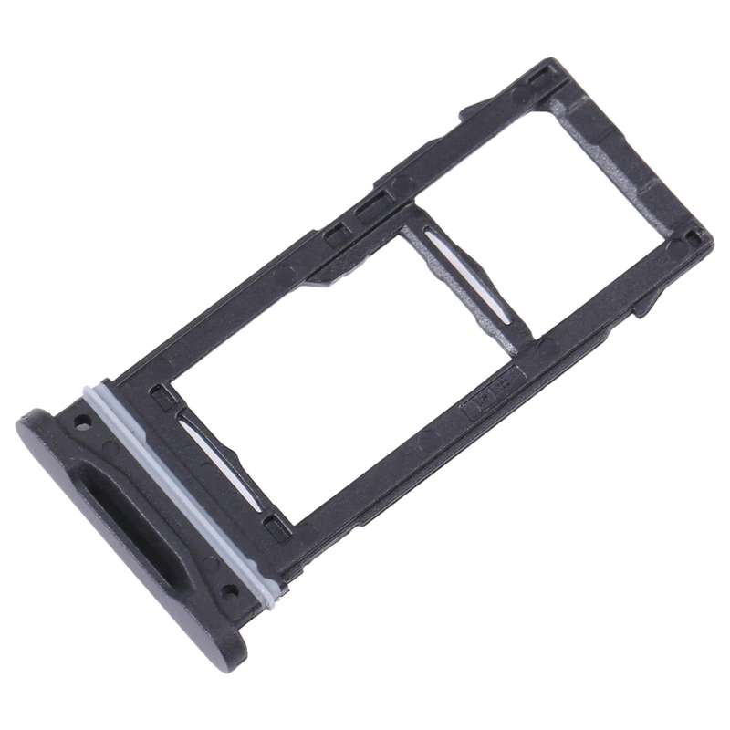 For Samsung Galaxy Tab Active3 8.0 SM-T570/T575 Original SIM Card Tray + Micro SD Card Tray (Black)