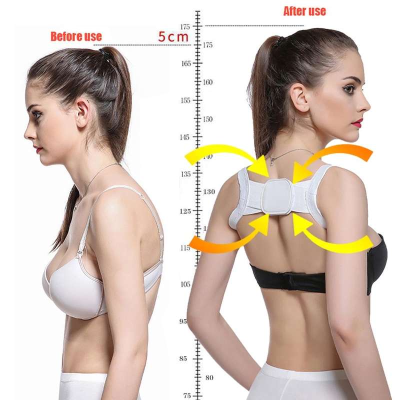 Adjustable Women Back Posture Corrector Shoulder Support Brace Belt Health Care Back Posture Belt...