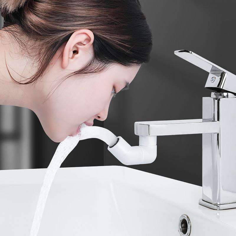 Faucet Extender Splashproof Universal Aerator, Color: Blue White