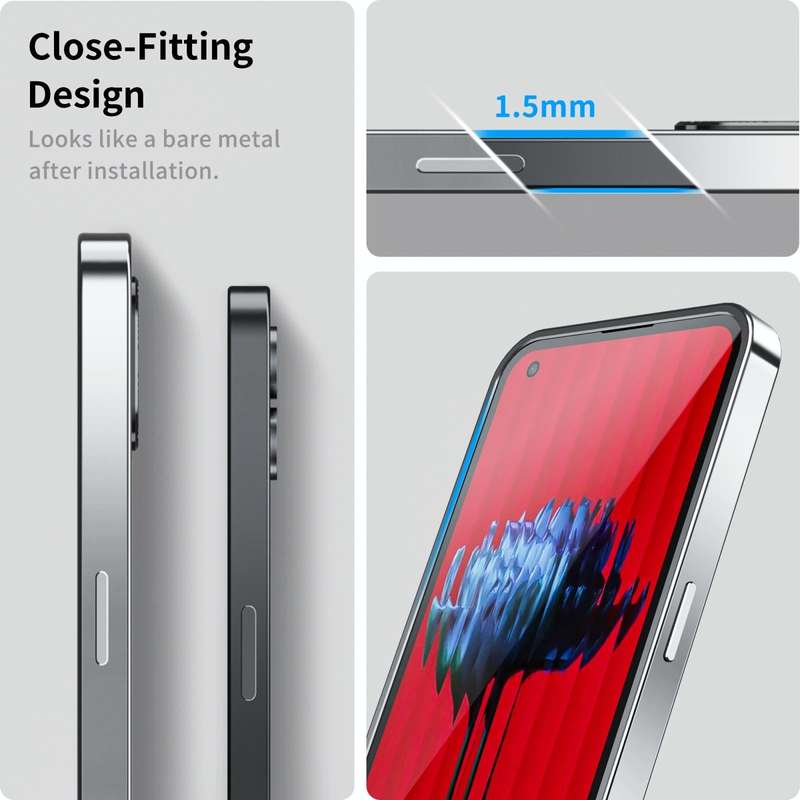 For Nothing Phone 1 Full Coverage Magnetic Phone Case(Silver)