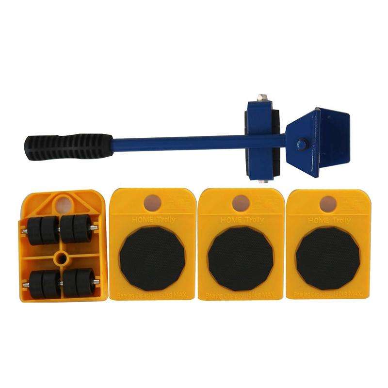 Heavy Furniture Home Trolley Lift And Move Slides Kit 4 Rollers & Furniture Lifter Mover Transpor...