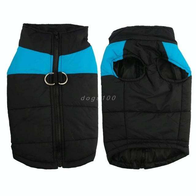 Waterproof Pet Dog Puppy Vest Jacket Chihuahua Clothing Warm Winter Dog Clothes Coat, Size:3XL(Blue)
