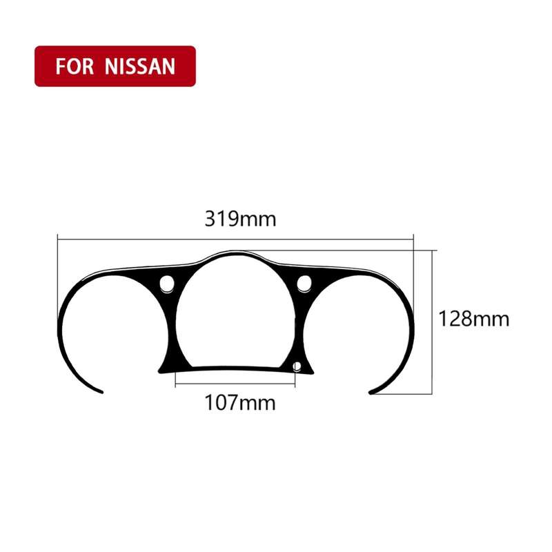 For Nissan 350Z 2003-2009 Car Speedometer Surround Decorative Stickers, Left and Right Drive Univ...