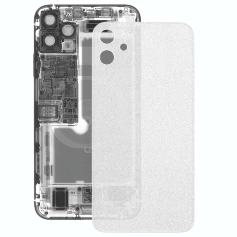 Transparent Frosted Glass Battery Back Cover for iPhone 11(Transparent)