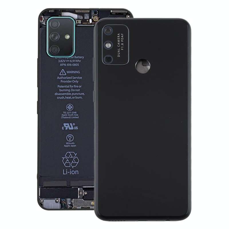 Battery Back Cover With Camera Lens Cover for Huawei Honor Play 9A(Black)