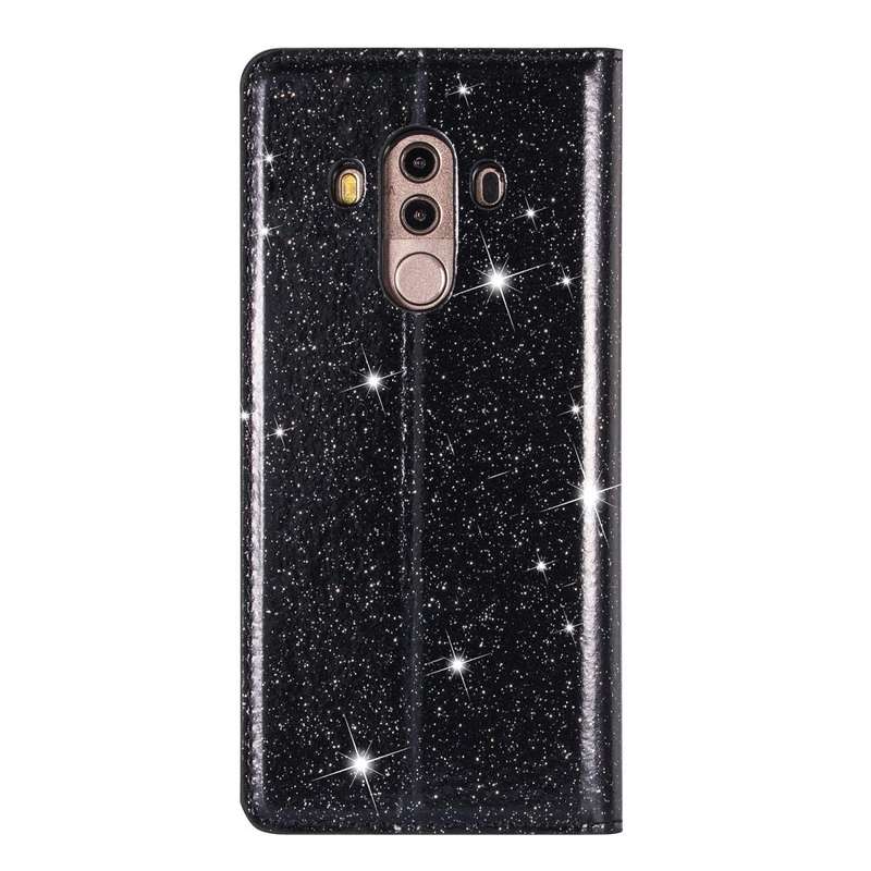 For Huawei Mate 10 Pro Ultrathin Glitter Magnetic Horizontal Flip Leather Case with Holder & Card...