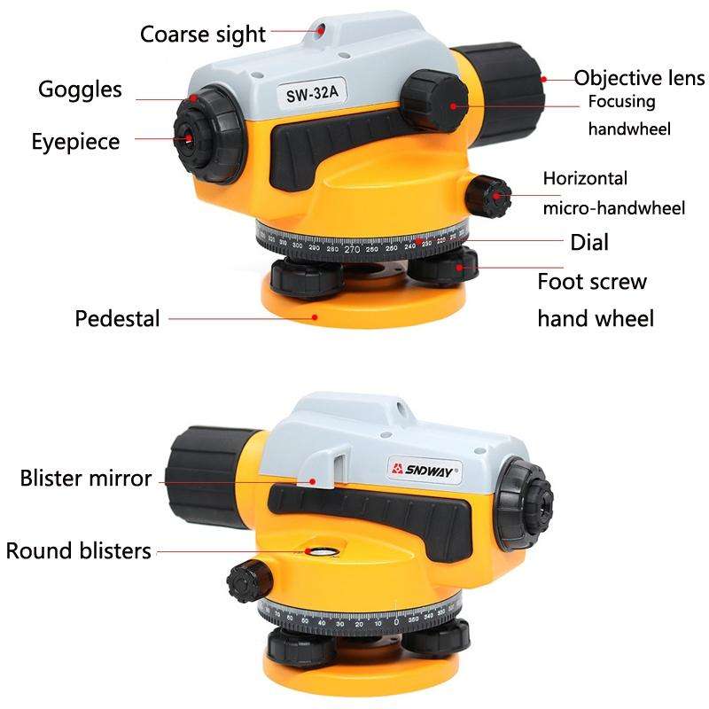 SNDWAY SW32A 32 Times High Precision Optical Level Automatic Anping Construction Engineering Meas...