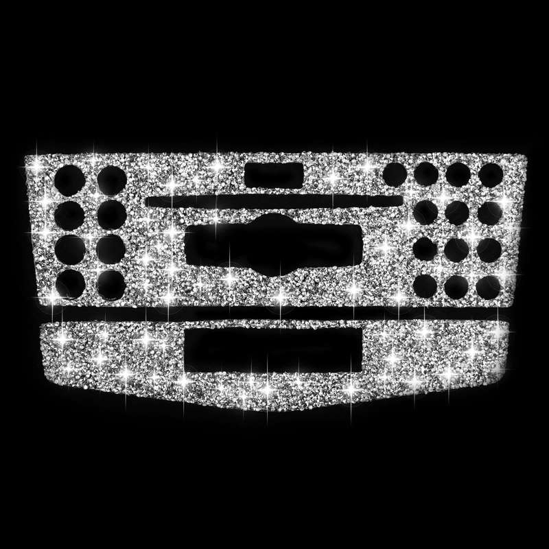 For Mercedes-Benz C-class W204 2007-2010 Car Central Control Panel C Diamond Decorative Sticker, ...