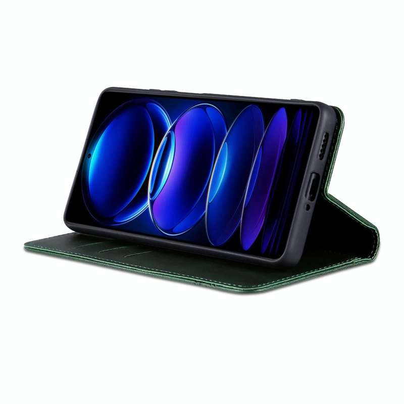 For Huawei Enjoy 70 Pro/nova 12i AZNS Magnetic Calf Texture Flip Leather Phone Case(Dark Green)