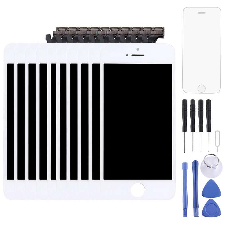 10 PCS TFT LCD Screen for iPhone 5 Digitizer Full Assembly with Frame