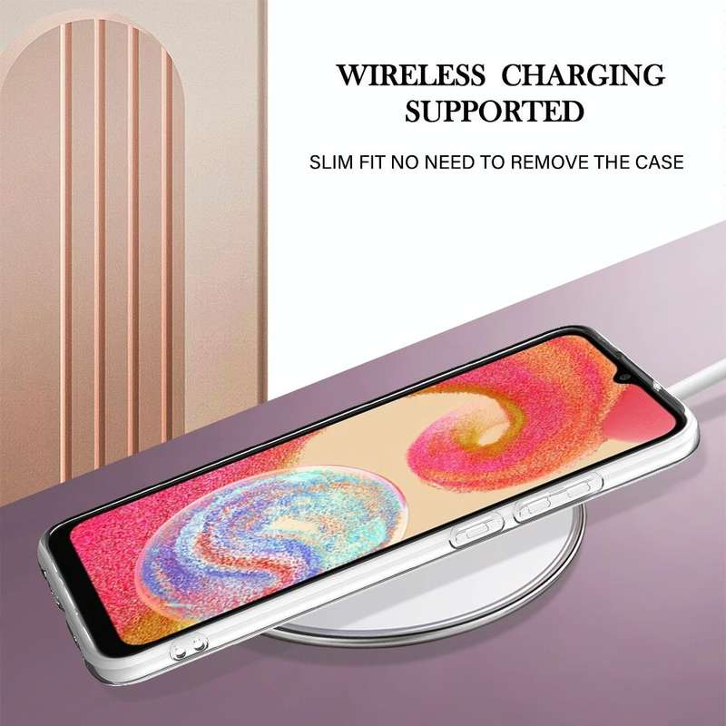 For Samsung Galaxy A04e Electroplating Marble Dual-side IMD Phone Case(Purple 002)