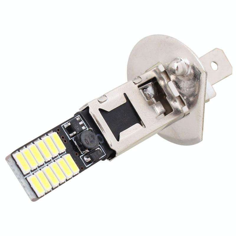 2 PCS H1 4.8W 720LM 6500K White Light 24 LED SMD 4014 Error-Free Canbus Car Clearance Lights Lamp...