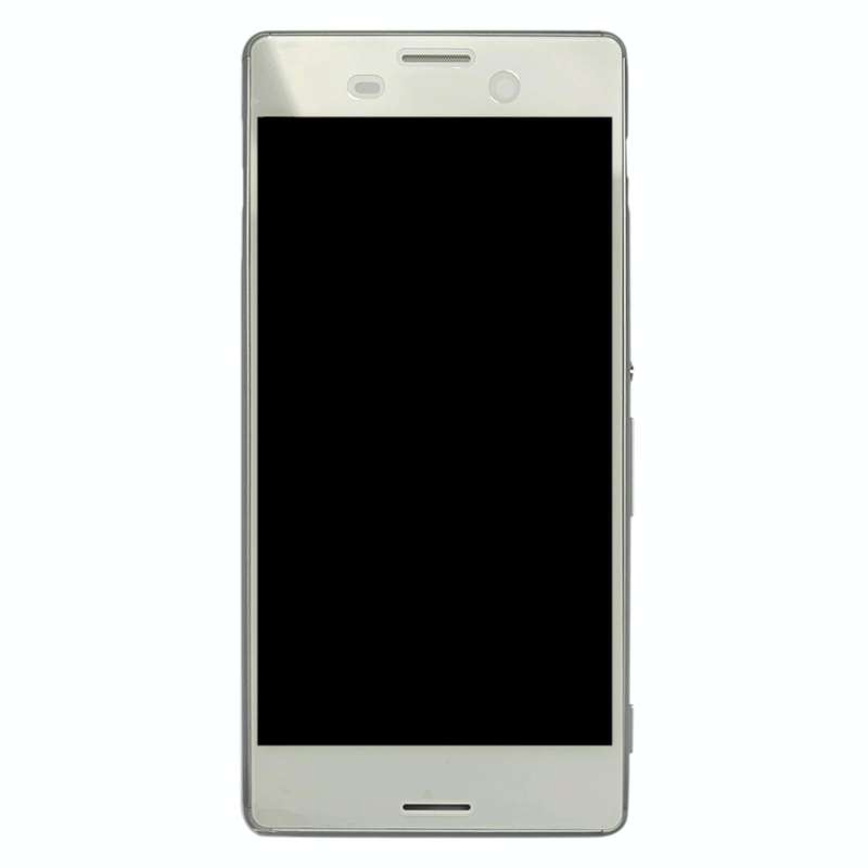 LCD Screen Digitizer Full Assembly with Frame for Sony Xperia M4 Aqua(White)