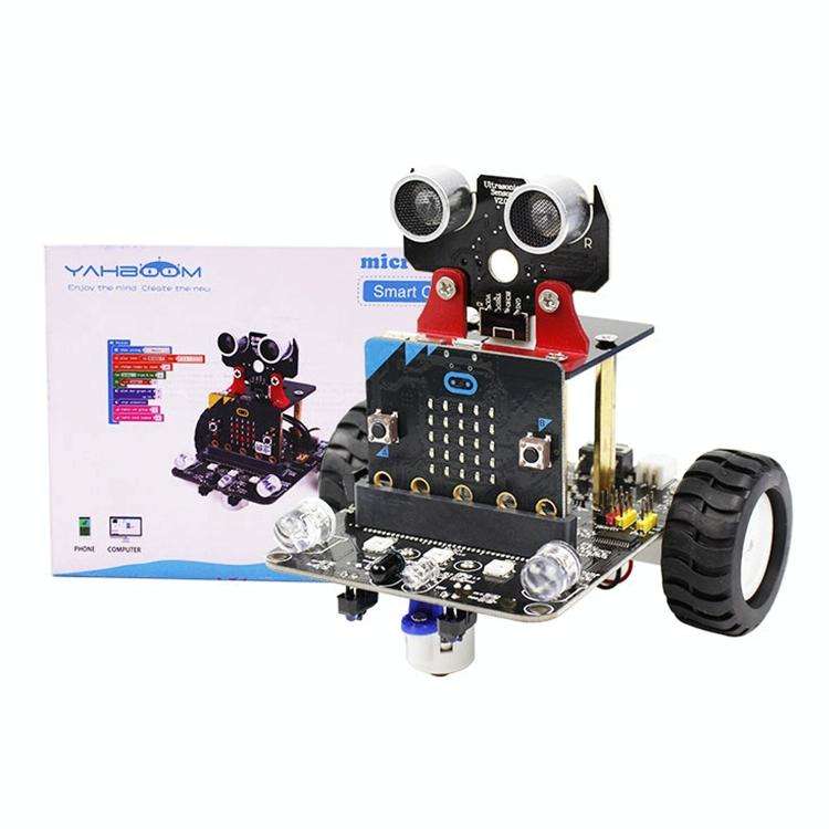 Yahboom Microbit Smart Robot Car Bitbot with IR and APP for Micro:bit V2/V1.5, without Micro:bit ...