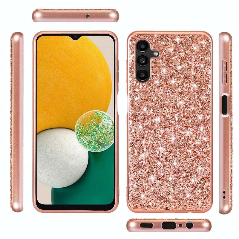 For Samsung Galaxy A54 5G Glitter Powder Shockproof TPU Phone Case(Black)