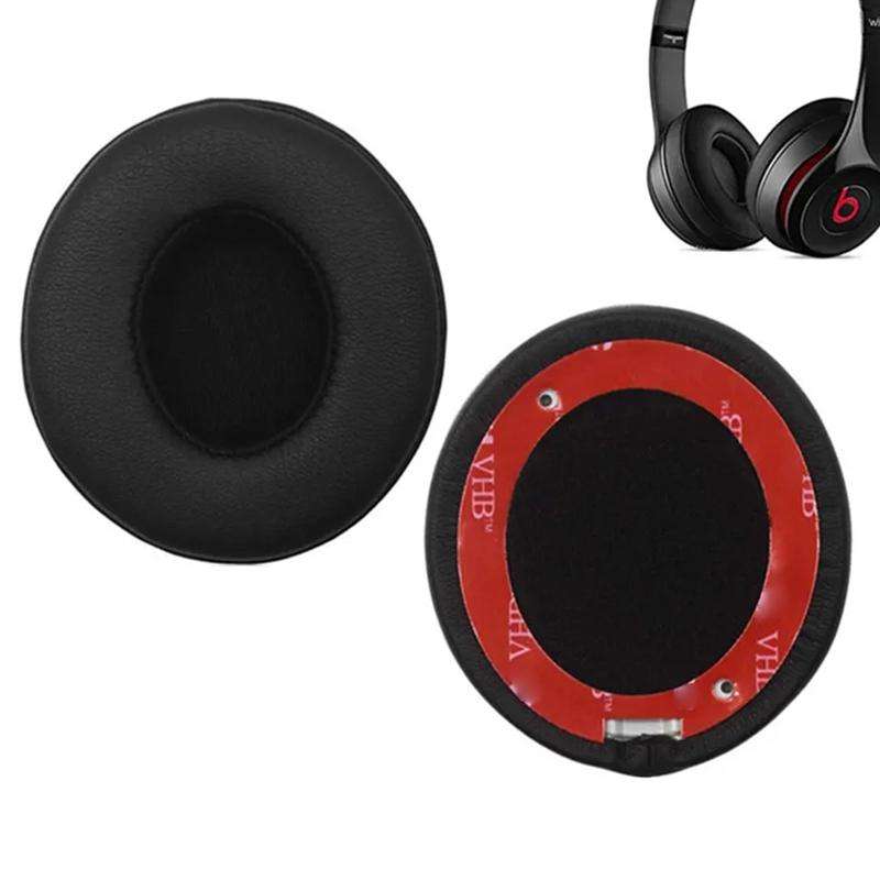 1 Pair Soft Sponge Earmuff Headphone Jacket for Beats Solo 2.0 / 3.0, Bluetooth Version(White)