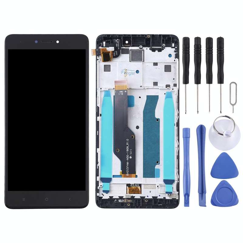 TFT LCD Screen for Xiaomi Redmi Note 4X Digitizer Full Assembly with Frame(Black)