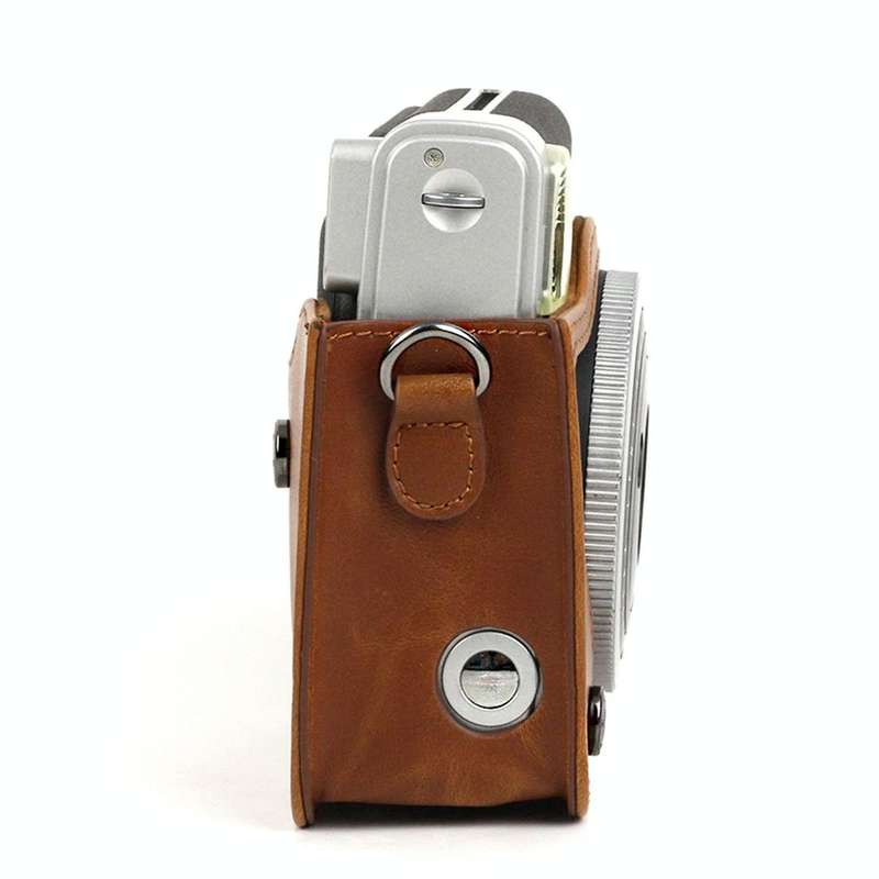 PU Leather Camera Protective bag for FUJIFILM Instax Mini 90 Camera, with Adjustable Shoulder Str...