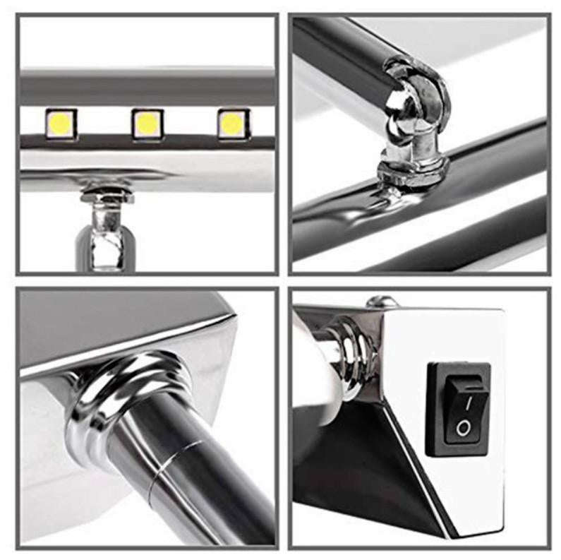 5W LED Wall Lamp Stainless Steel Bathroom Mirror Light, Model:40CM With Switch(Warm Light)