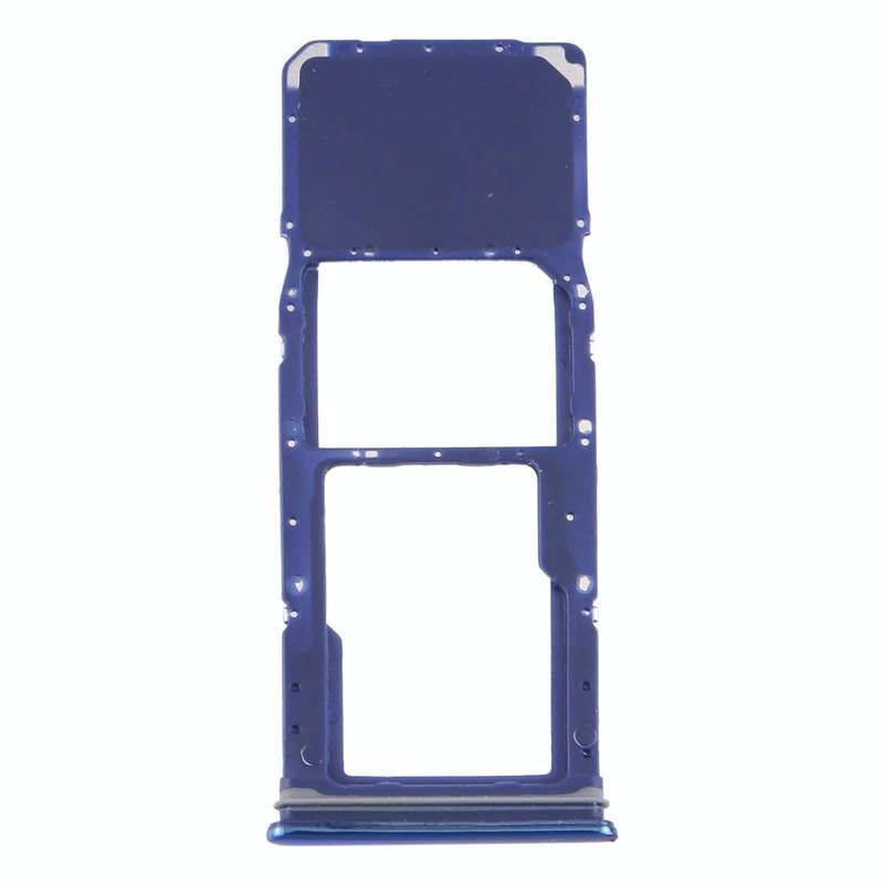 For Samsung Galaxy A9 (2018) SM-A920 SIM Card Tray + Micro SD Card Tray (Blue)