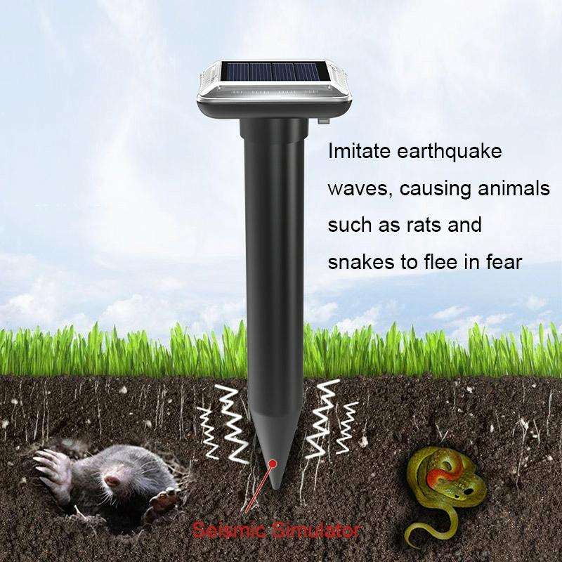 SJZ038 Outdoor Waterproof Solar Ultrasonic Rat Repeller Ultrasonic Animal Repeller, Color: Green