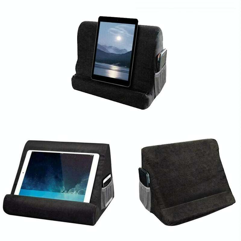 Laptop Holder Tablet Pillow Multifunction Laptop Cooling Pad Rest Cushion(Rose Red)
