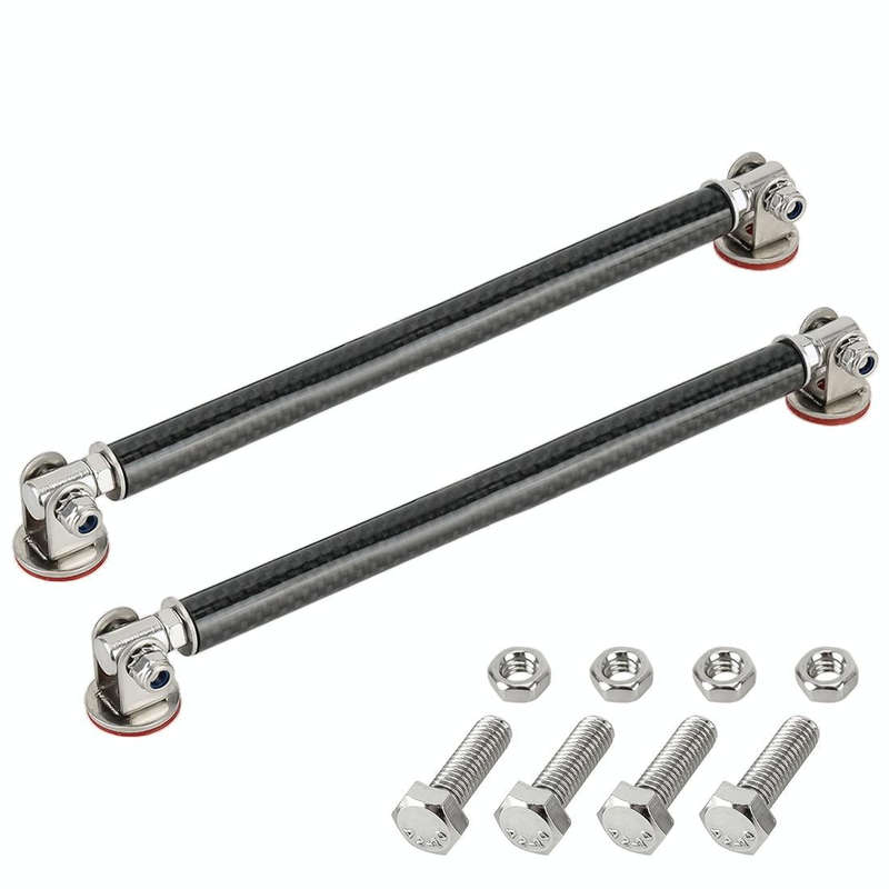 2 PCS Car Modification Adhesive Surrounded Rod Lever Front and Rear Bars Fixed Front Lip Back Sho...