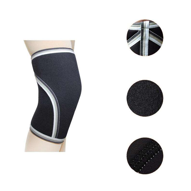 7mm SCR Neoprene Rubber Weightlifting Knee Pads Outdoor Sports Protector, Size:M(Blue)