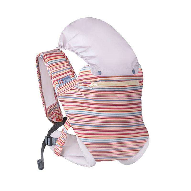 Kangaroo Baby Portable Multifunctional Baby Carrier Front Hold Baby Breathable Carrier(Neon Stripes)