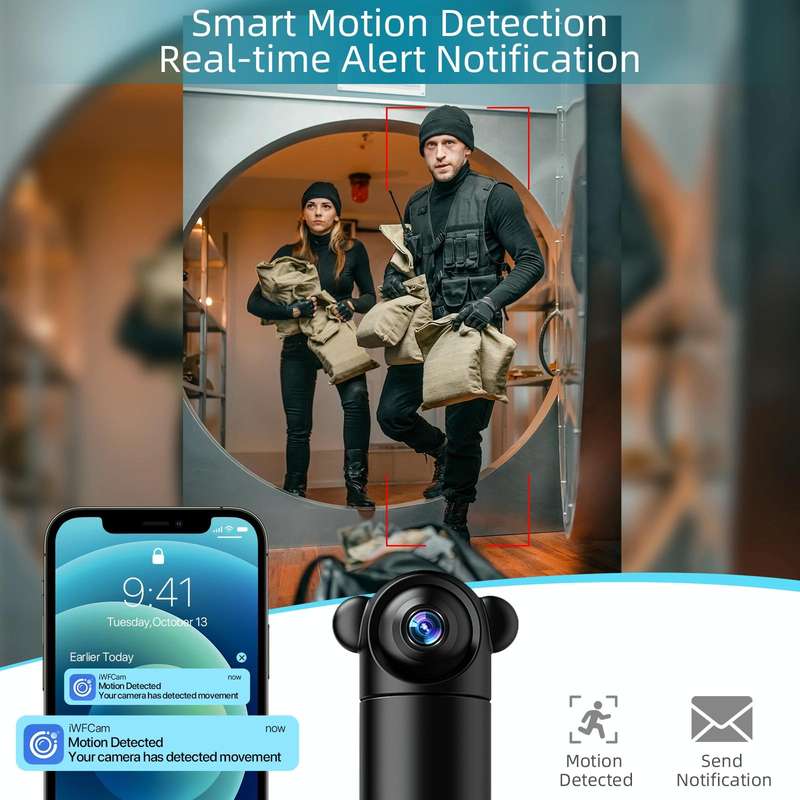 V10 HD Infrared Home Night Vision Mini Camera Remote Control Family Security Camera
