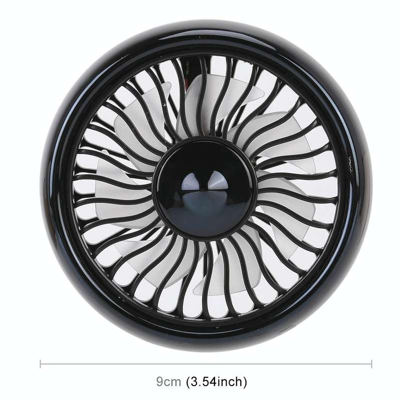 Multi-function Portable Car Air Outlet Sucker Electric Cooling Fan(Black)