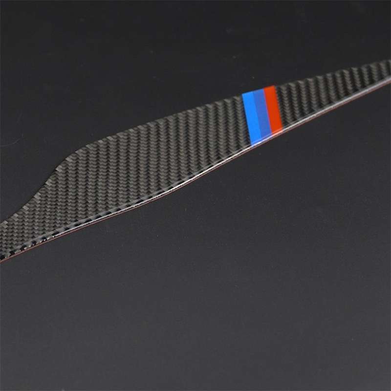 1 Pair Three Color Carbon Fiber Car Lamp Eyebrow Decorative Sticker for BMW E90 / 318i / 320i / 3...