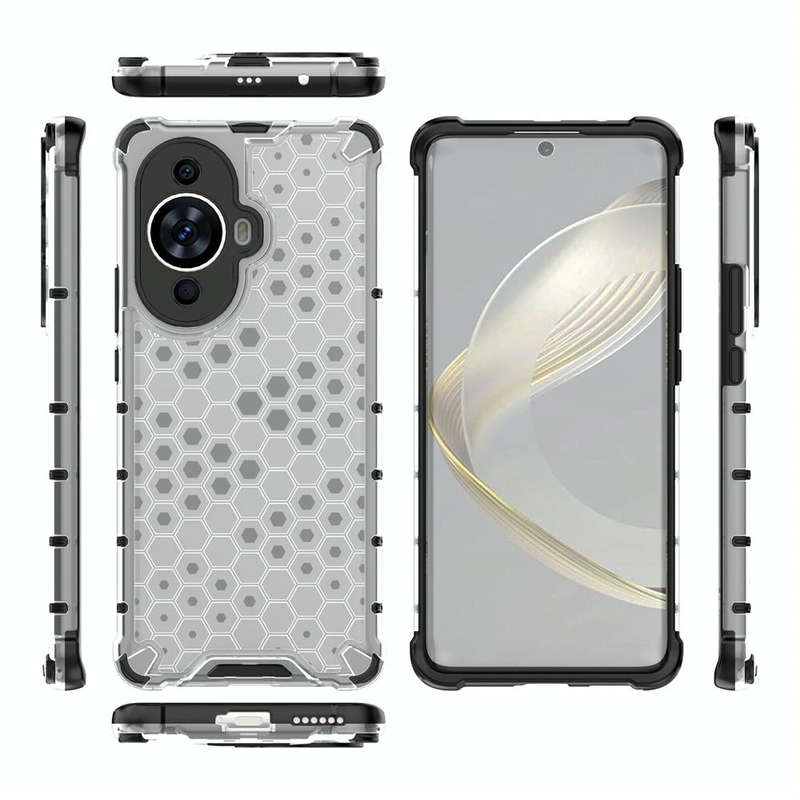 For Huawei nova 11 Pro 4G Shockproof Honeycomb Phone Case(White)