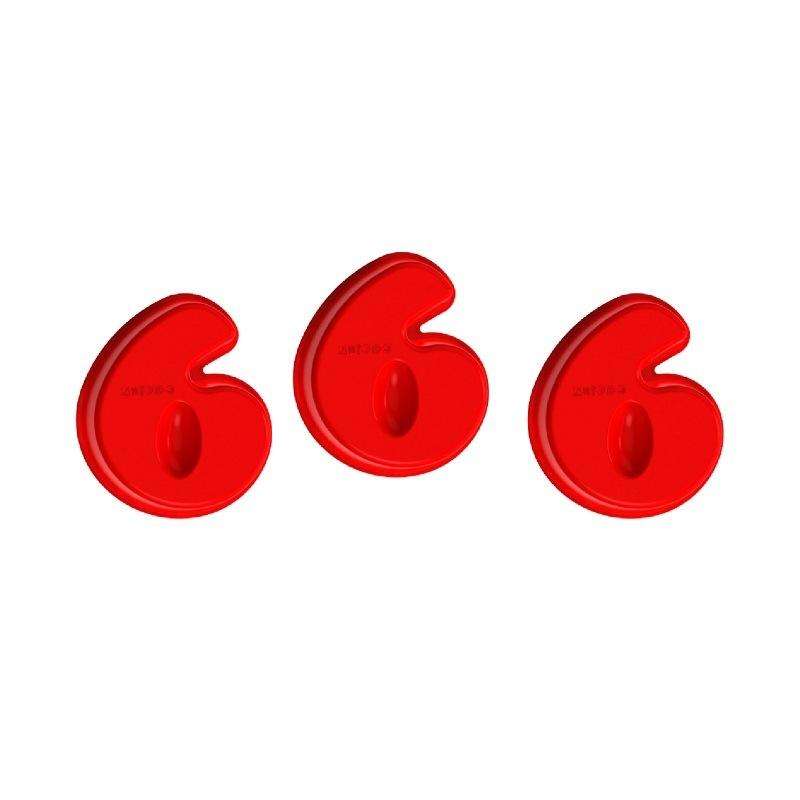 5 PCS Food Grade Silicone Cake Mould Digital Chocolate Biscuit Baking Mould, Specification: Number 1