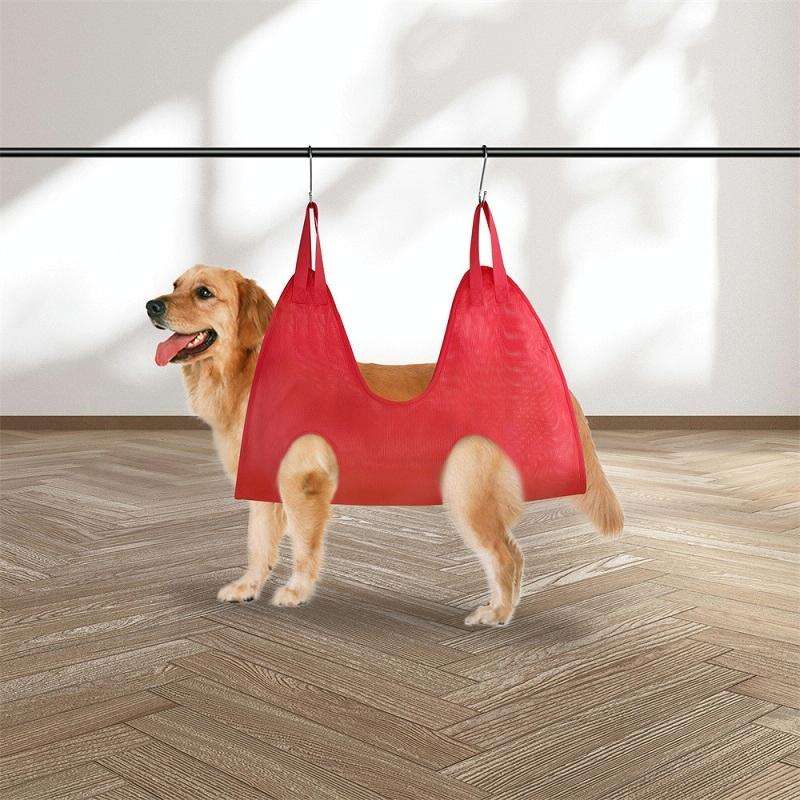 Small & Medium Pet Grooming Polyester Hanging Hammock, Size S(Orange)