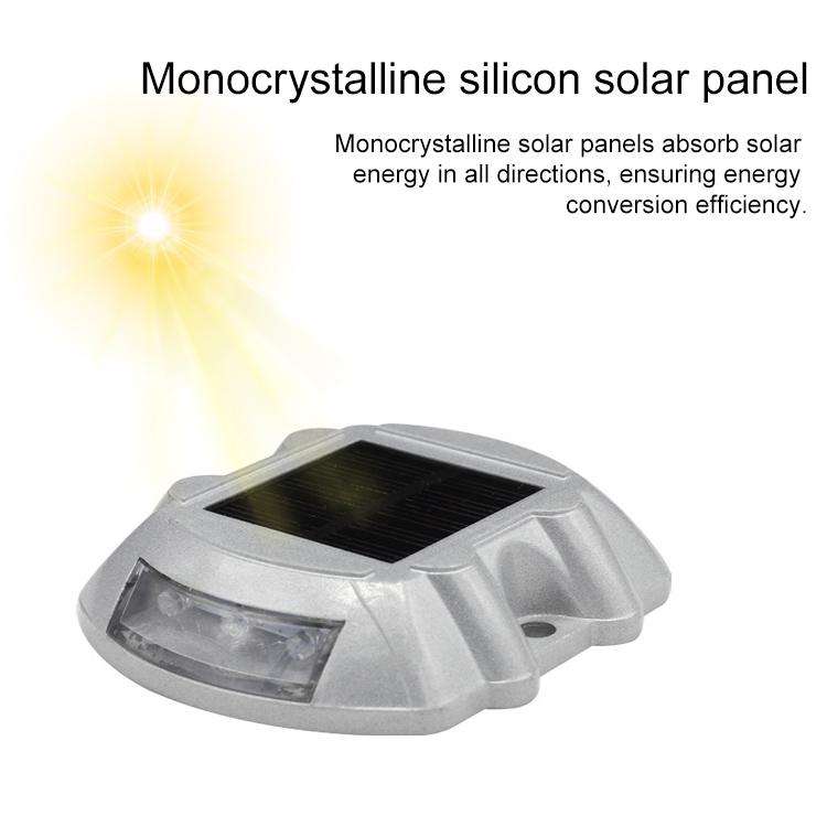 Solar Horseshoe Road Stud Light Car Guidance Light Road Deceleration Light, Constantly Bright Ver...