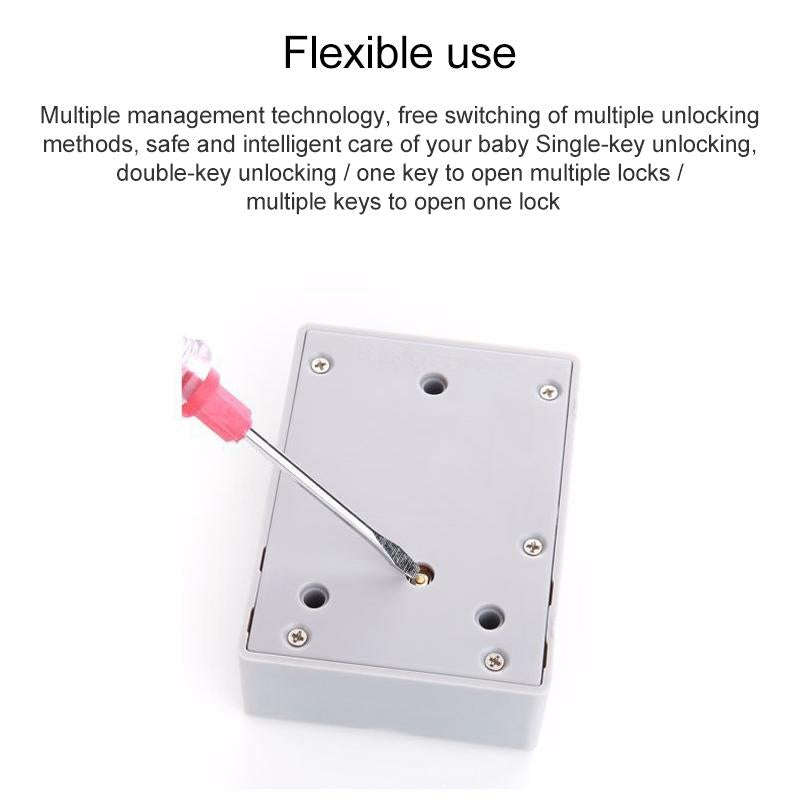 T3 ABS Magnetic Card Induction Lock Invisible Single Open Cabinet Door Lock (White)